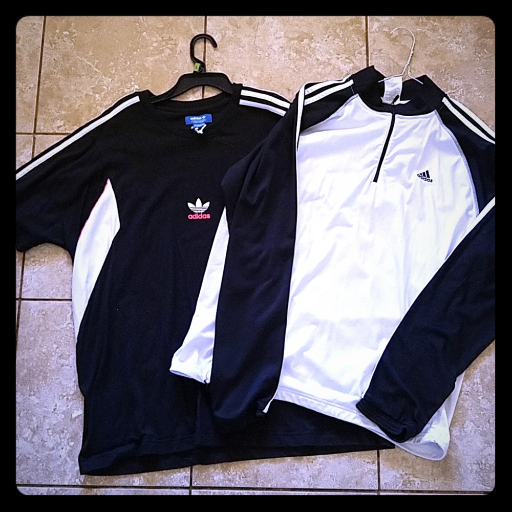 Adidas shirt and Quick Dry Activewear Pullover.